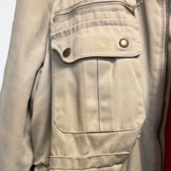 Vintage 70s/80s Field Jacket with Red Wool Liner – Heavy Canvas – Tan - Picture 3 of 6